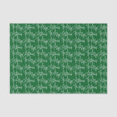 Typografie Groen Prettig Kerstfeest Tissuepapier (Voorkant)
