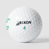 Typografie Groene Golfer's Naam Golfballen (Logo)