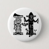 Typografie H (Honolulu: VS) Ronde Button 5,7 Cm (Voorkant)