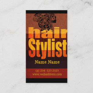 Typografie Haarstylist Salon Afsprakenkaartje
