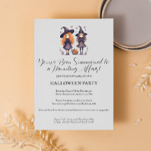 Typografie Halloween Feestuitnodiging