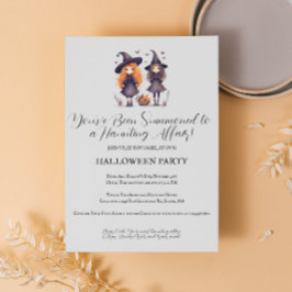 Typografie Halloween Feestuitnodiging Kaart