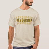 Typografie Hamburger T-shirt (Voorkant)