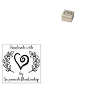 Typografie Handgemaakte krullende haren met aangep Rubberstempel