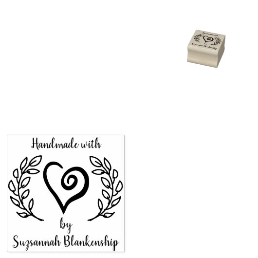 Typografie Handgemaakte krullende haren met aangep Rubberstempel (Gestempeld)