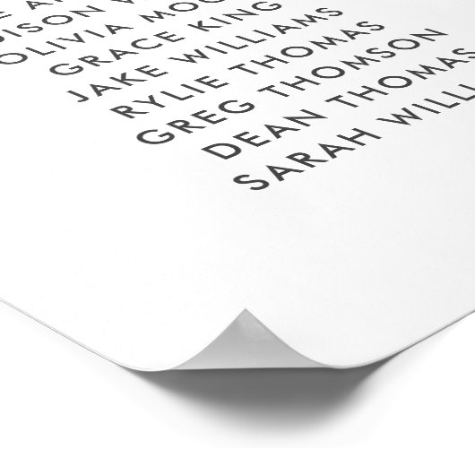 Typografie-handschrift met brieftering weddenschap poster (Hoek)