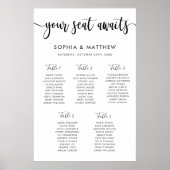 Typografie-handschrift met brieftering weddenschap poster (Voorkant)