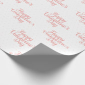 Typografie Happy Valentines Day Gift Cadeaupapier (Hoek)