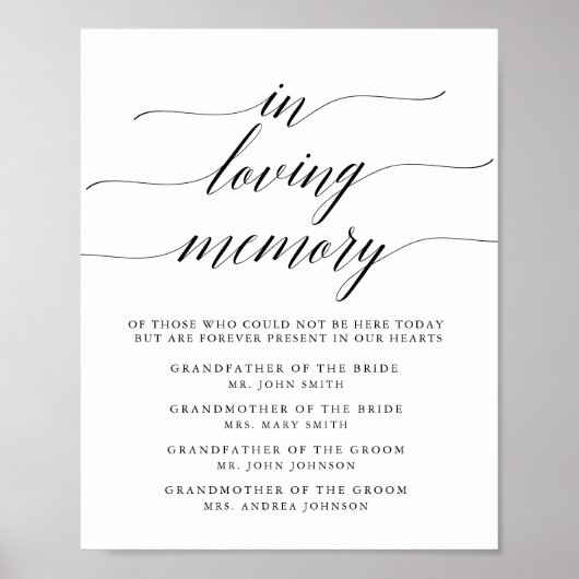 Typografie herdenking bord poster (Voorkant)