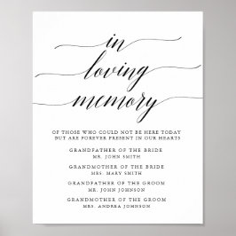 Typografie herdenkingsbord poster