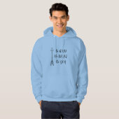 Typografie heren hoodie (Voorkant volledig)
