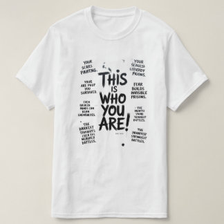 Typografie heren t-shirt witte t-shirt