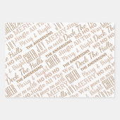 Typografie Holiday Neutrale Moderne Beoordeling Inpakpapier Vel (Voorkant)