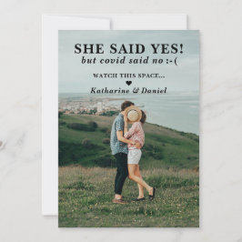 Typografie Huwelijk Uitstel Save The Date