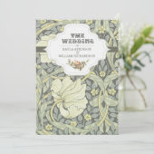  typografie huwelijksuitnodigingen kaart (Staand voorkant)