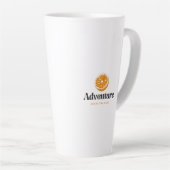 Typografie Illustratie Kunstwerk Latte Mok (Rechterhoek)