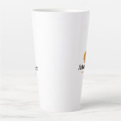 Typografie Illustratie Kunstwerk Latte Mok (Voorkant)