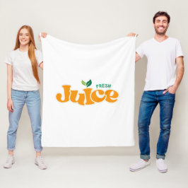 Typografie Illustratie Logo Kunstwerk Fleece Deken