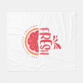 Typografie Illustratie Logo Kunstwerk Fleece Deken (Voorkant (Horizontaal))