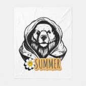 Typografie Illustratie Logo Kunstwerk Fleece Deken (Voorkant)
