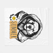 Typografie Illustratie Logo Kunstwerk Fleece Deken (Voorkant (Horizontaal))