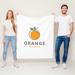 Typografie Illustratie Logo Kunstwerk Fleece Deken