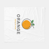Typografie Illustratie Logo Kunstwerk Fleece Deken (Voorkant (Horizontaal))