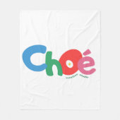 Typografie Illustratie Logo Kunstwerk Fleece Deken (Voorkant)