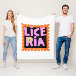 Typografie Illustratie Logo Kunstwerk Fleece Deken