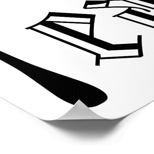  Typografie Illustratie van de snijkunst Eat Poster (Hoek)