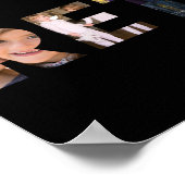 Typografie in ruste Gepersonaliseerd Foto Collage  Poster (Hoek)