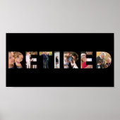 Typografie in ruste Gepersonaliseerd Foto Collage  Poster (Voorkant)