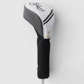 typografie initialen monogram E+F Golfheadcover (Schuin)