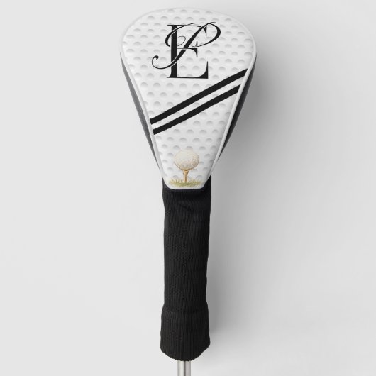 typografie initialen monogram E+P Golfheadcover (Voorkant)