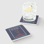 Typografie - Inspirerend citaat op Compassie Stenen Onderzetter (Zijkant)