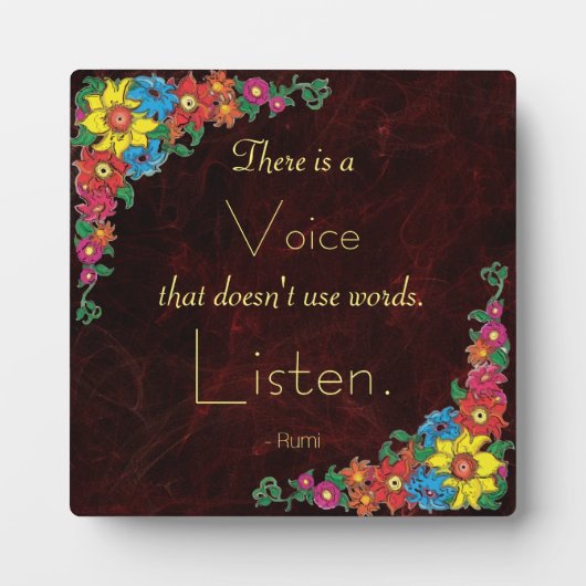 Typografie - Inspirerend citaat van Poet Rumi Fotoplaat (Voorkant)