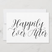 Typografie is gelukkig altijd na het witte huwelij kaart (Achterkant)