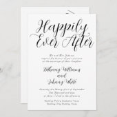 Typografie is gelukkig altijd na het witte huwelij kaart (Voorkant / Achterkant)