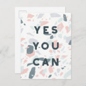 Typografie - Ja, je kunt Briefkaart (Voorkant / Achterkant)