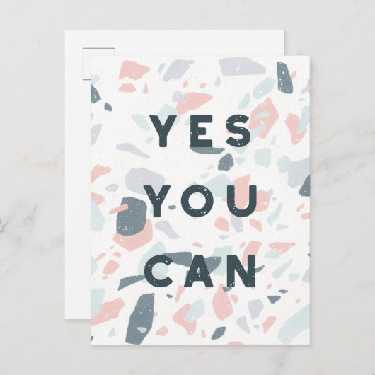 Typografie - Ja, je kunt Briefkaart (Voorkant / Achterkant)