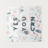 Typografie - Ja, je kunt Wandkleed (Voorkant)