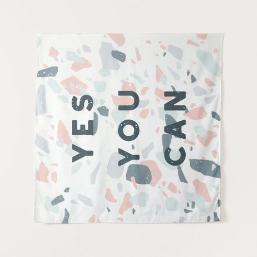 Typografie - Ja, je kunt Wandkleed (Voorkant)