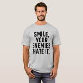 Typografie Joke Sarcastic Funny gezegde Cool Sloga T-shirt (Voorkant volledig)