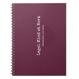 Typografie Juridisch Denken Rechtenstudent Trendy Notitieboek