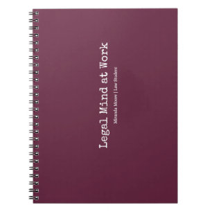 Typografie Juridisch Denken Rechtenstudent Trendy  Notitieboek