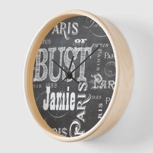 Typografie-kalligrafie Parijs Frankrijk Eiffel Tow