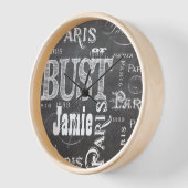 Typografie-kalligrafie Parijs Frankrijk Eiffel Tow (Hoek)