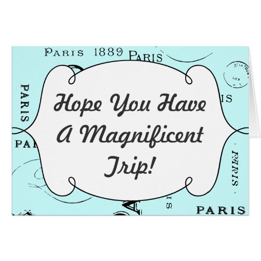 Typografie-kalligrafie Parijs Frankrijk Eiffel Tow (Voorkant Horizontaal)