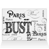 Typografie-kalligrafie Parijs Frankrijk Eiffel Tow (Binnen Horizontaal (Boven))