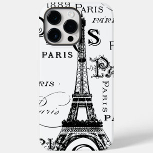 Typografie-kalligrafie Parijs Frankrijk Eiffel Tow Case-Mate iPhone Case